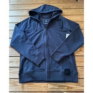 NWT Saxx Down Time Hoodie Jacket Size Medium Mens Gray Full Zip